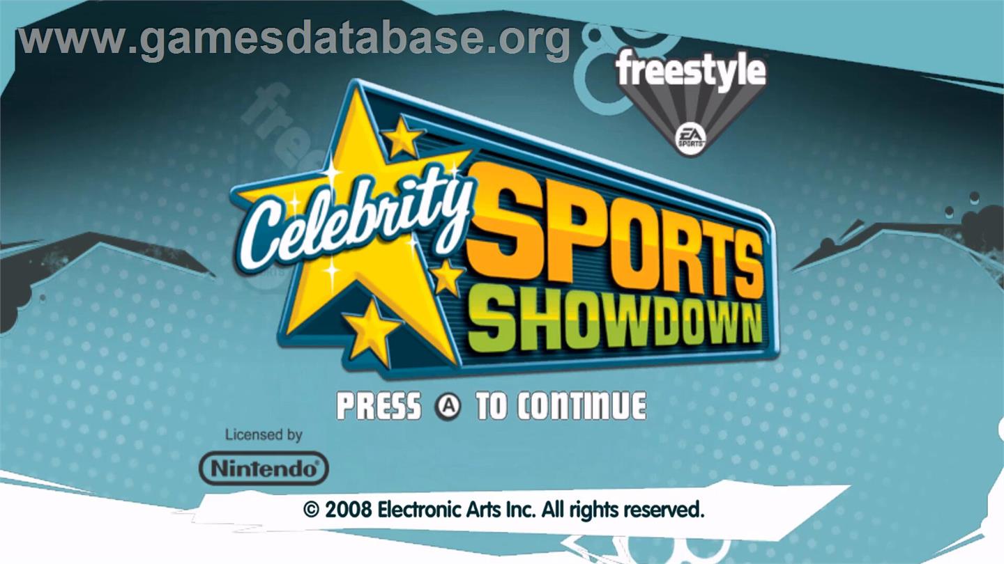 Tournoi Des Célébrités, Le - Nintendo Wii - Artwork - Title Screen