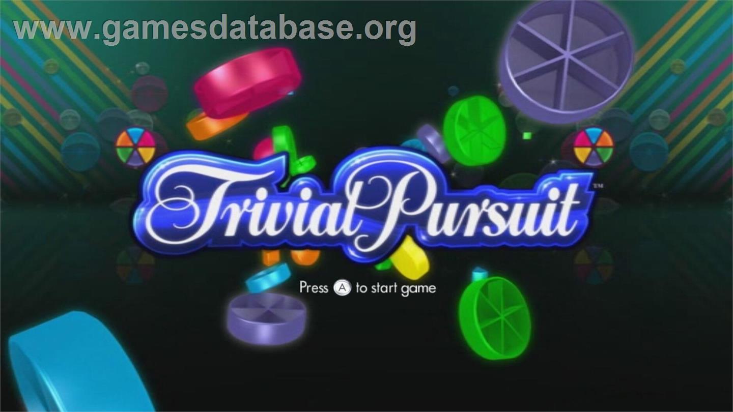 Trivial Pursuit - Nintendo Wii - Artwork - Title Screen