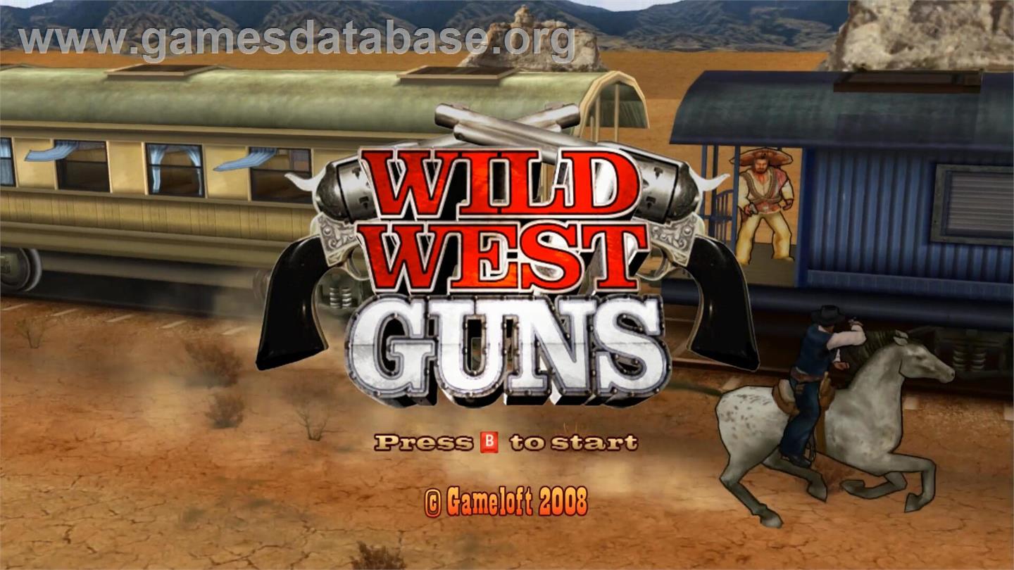 Wild West Guns - Nintendo Wii - Artwork - Title Screen