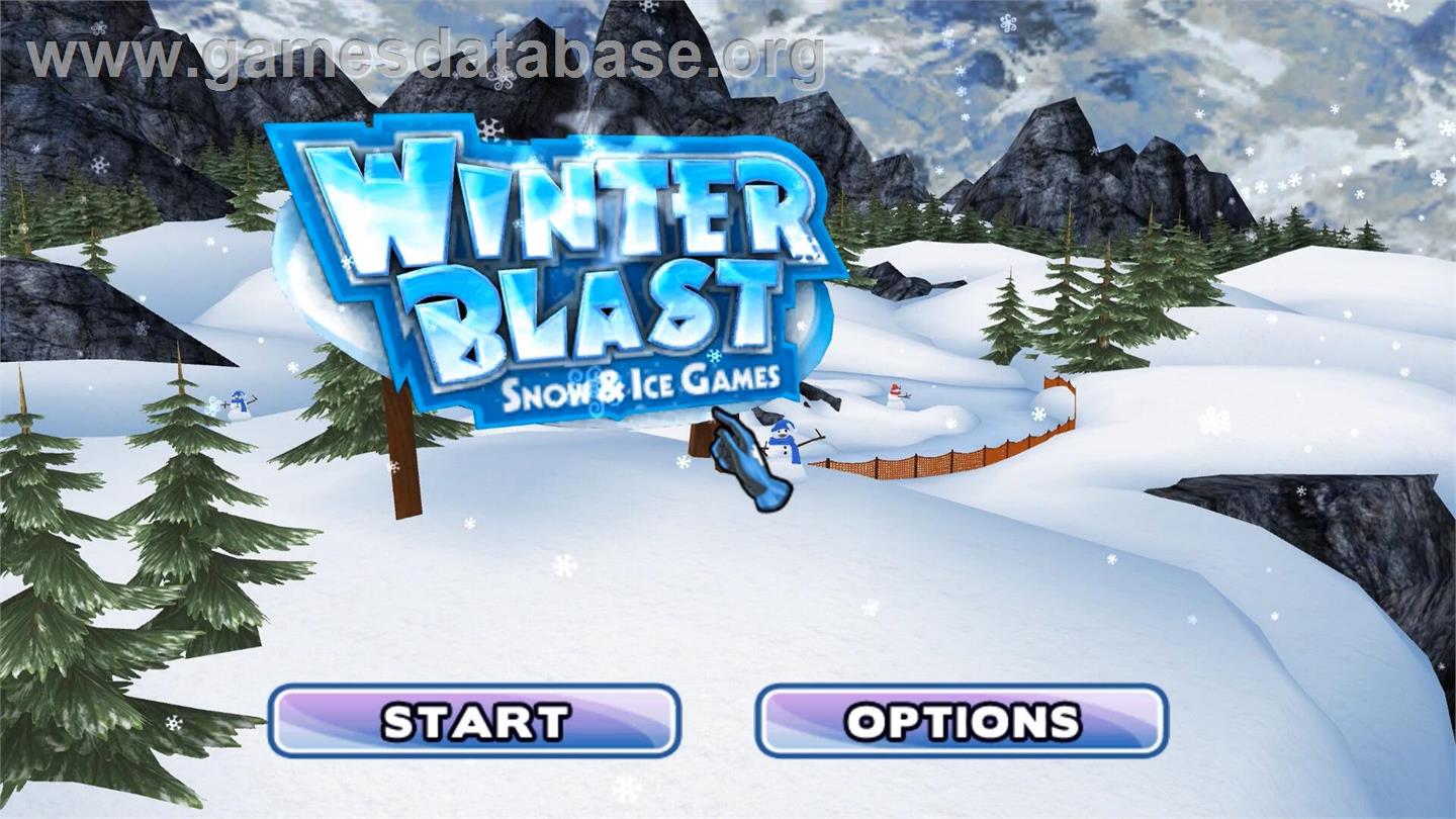 Winter Blast - 9 Snow And Ice Games - Nintendo Wii - Artwork - Title Screen