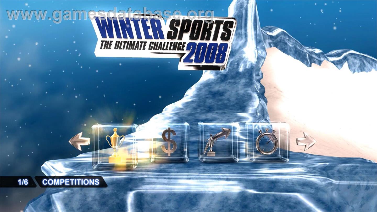 Winter Sports 2008 - The Ultimate Challenge - Nintendo Wii - Artwork - Title Screen