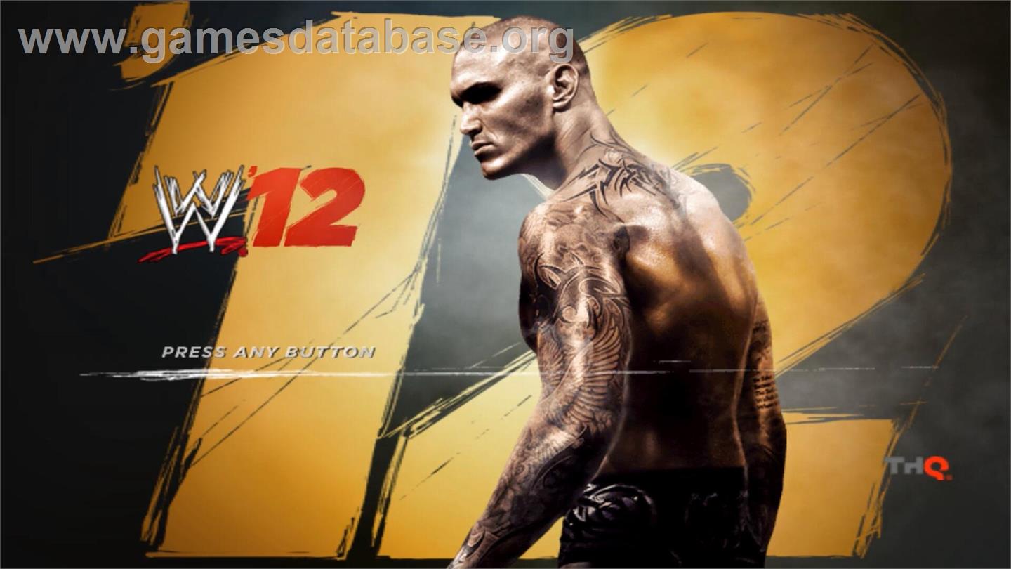 Wwe'12 - Nintendo Wii - Artwork - Title Screen
