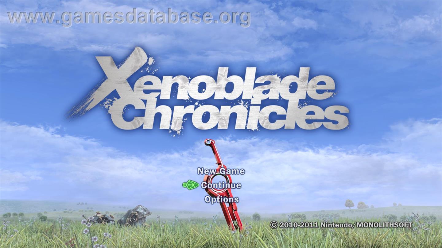 Xenoblade Chronicles - Nintendo Wii - Artwork - Title Screen