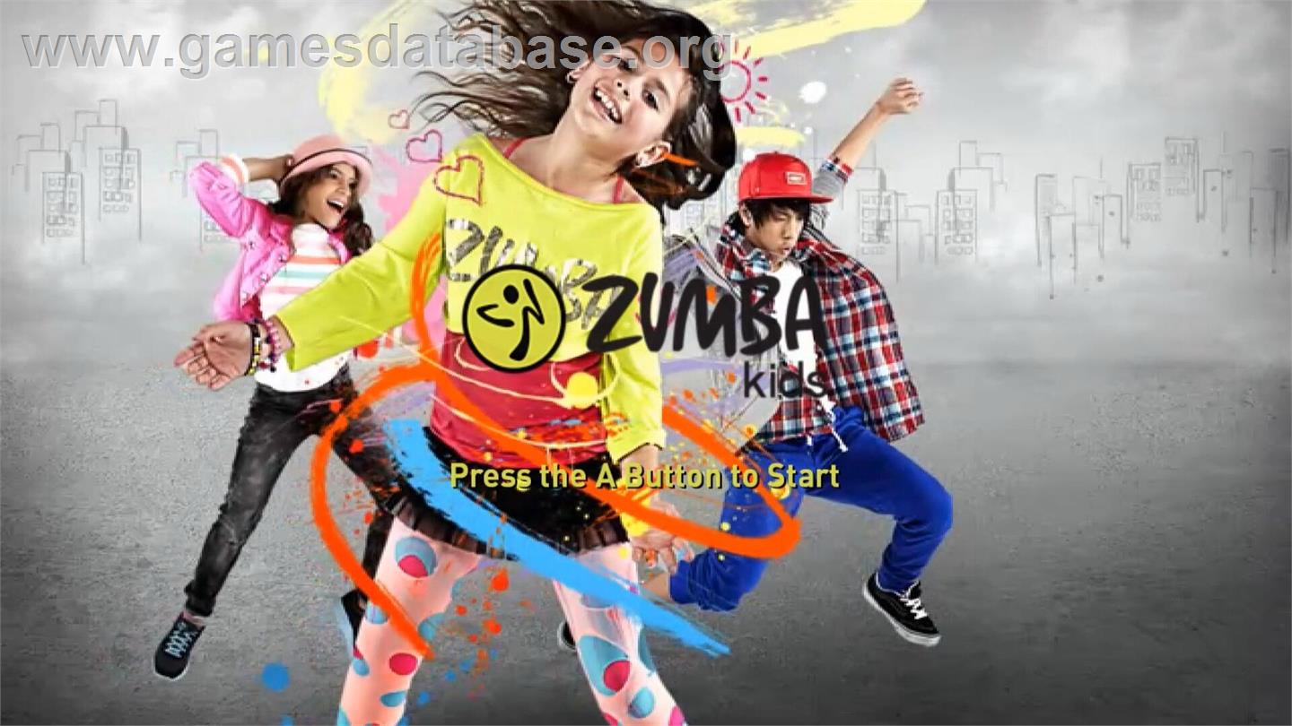 Zumba Kids - Nintendo Wii - Artwork - Title Screen