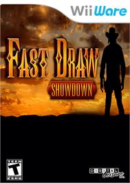 Box cover for Fast Draw Showdown on the Nintendo WiiWare.
