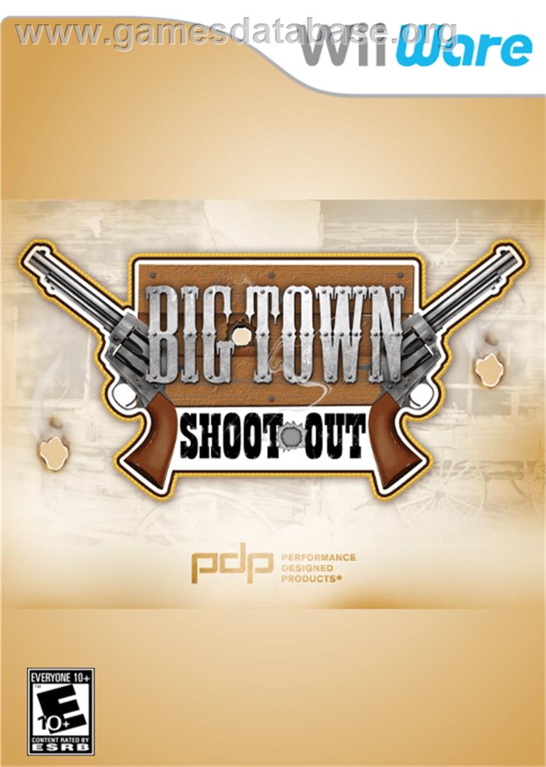 Big Town Shoot Out - Nintendo WiiWare - Artwork - Box