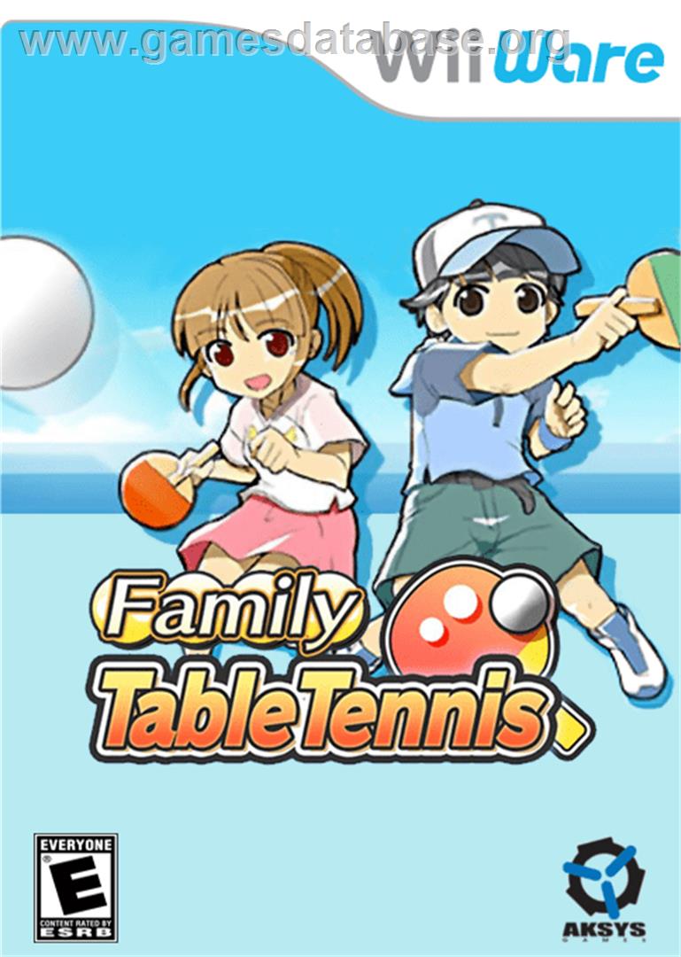 Family Table Tennis - Nintendo WiiWare - Artwork - Box