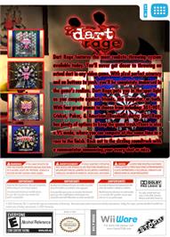 Box back cover for Dart Rage on the Nintendo WiiWare.