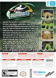 Box back cover for Target Toss Pro - Lawn Darts on the Nintendo WiiWare.