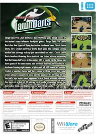 Box back cover for Target Toss Pro - Lawn Darts on the Nintendo WiiWare.