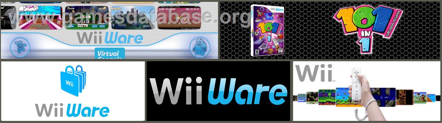 101-in-1 Explosive Megamix - Nintendo WiiWare - Artwork - Marquee