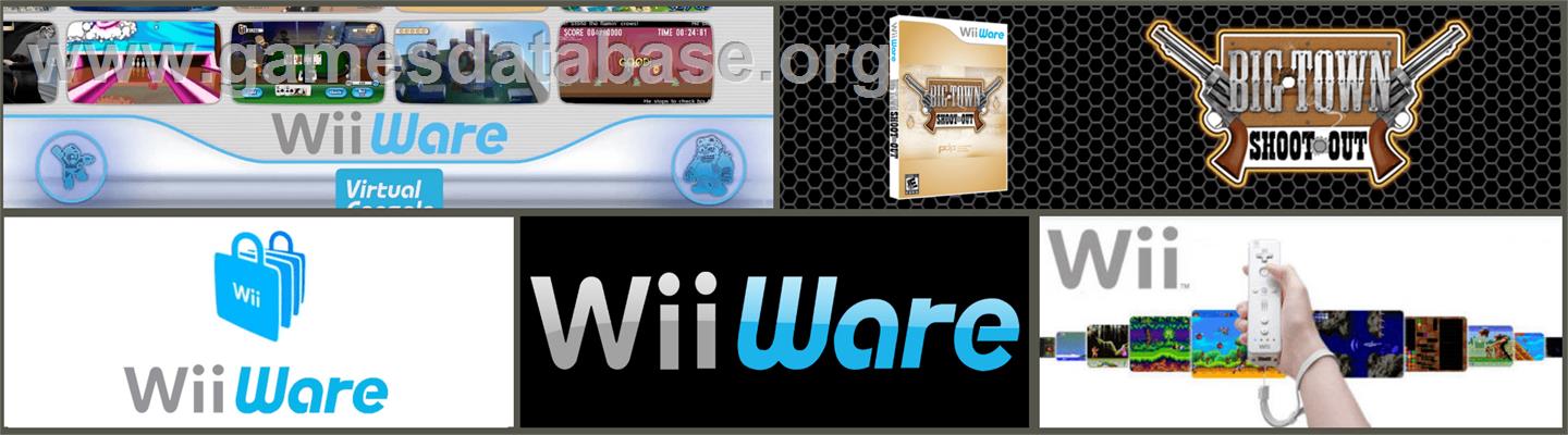 Big Town Shoot Out - Nintendo WiiWare - Artwork - Marquee