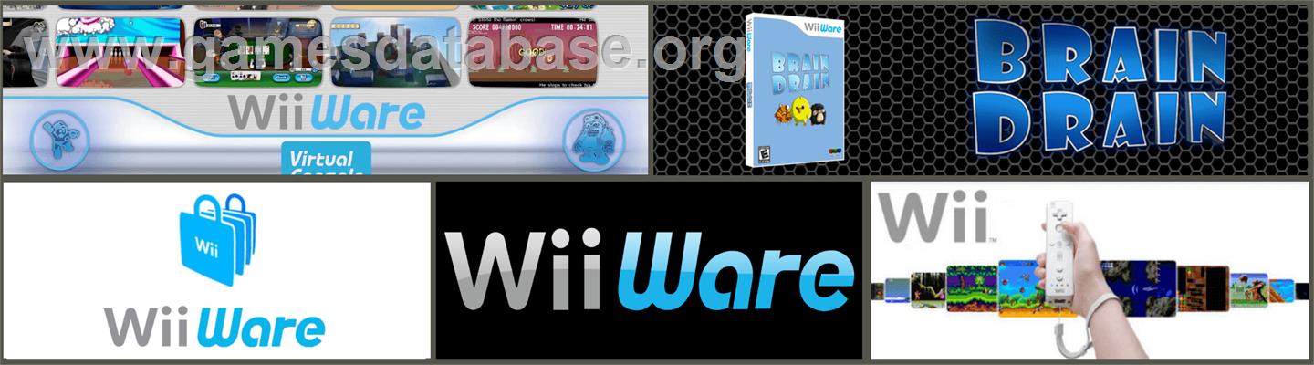 Brain Drain - Nintendo WiiWare - Artwork - Marquee