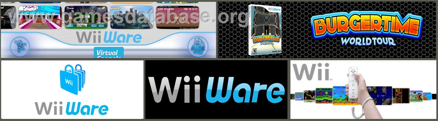 BurgerTime World Tour - Nintendo WiiWare - Artwork - Marquee