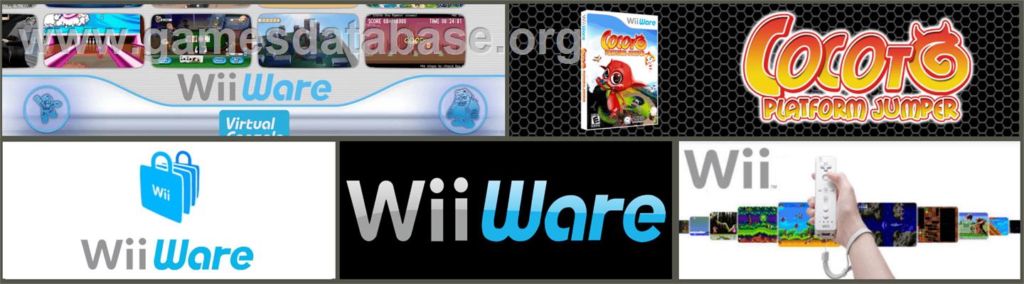 Cocoto Platform Jumper - Nintendo WiiWare - Artwork - Marquee