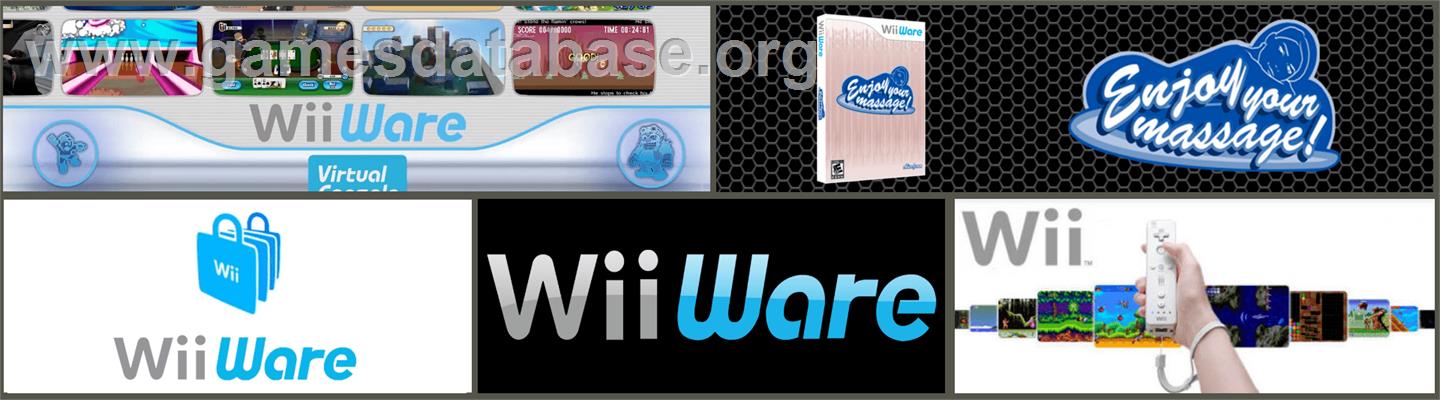 Enjoy your Massage! - Nintendo WiiWare - Artwork - Marquee