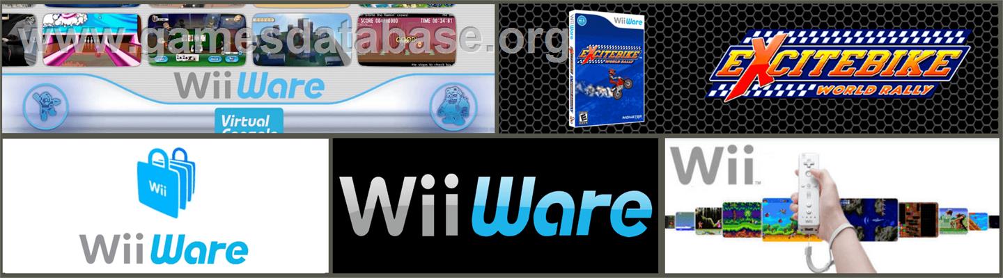 Excitebike - World Rally - Nintendo WiiWare - Artwork - Marquee