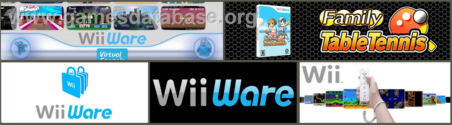 Family Table Tennis - Nintendo WiiWare - Artwork - Marquee