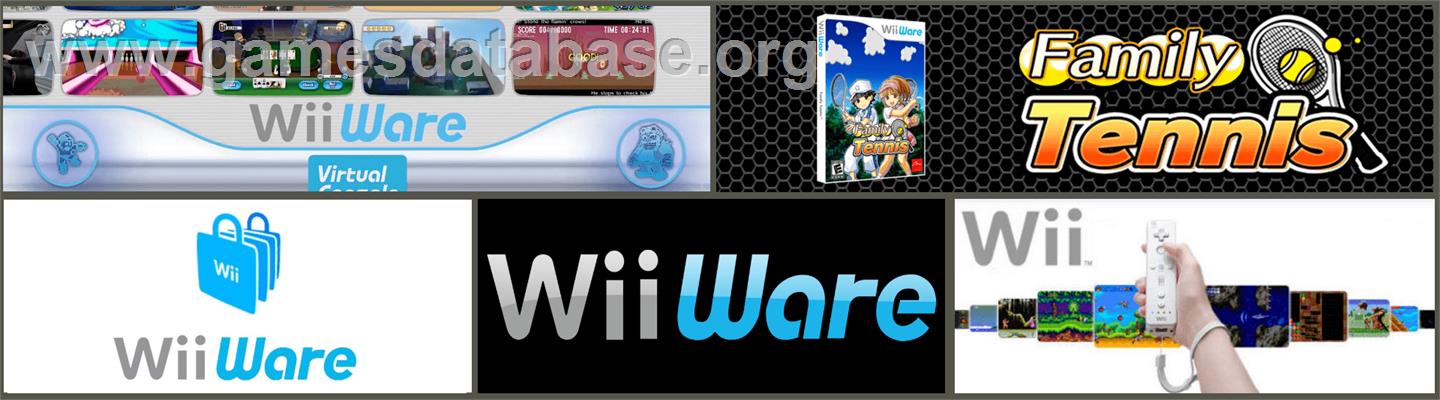 Family Tennis - Nintendo WiiWare - Artwork - Marquee