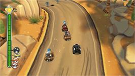 In game image of TNT Racers on the Nintendo WiiWare.