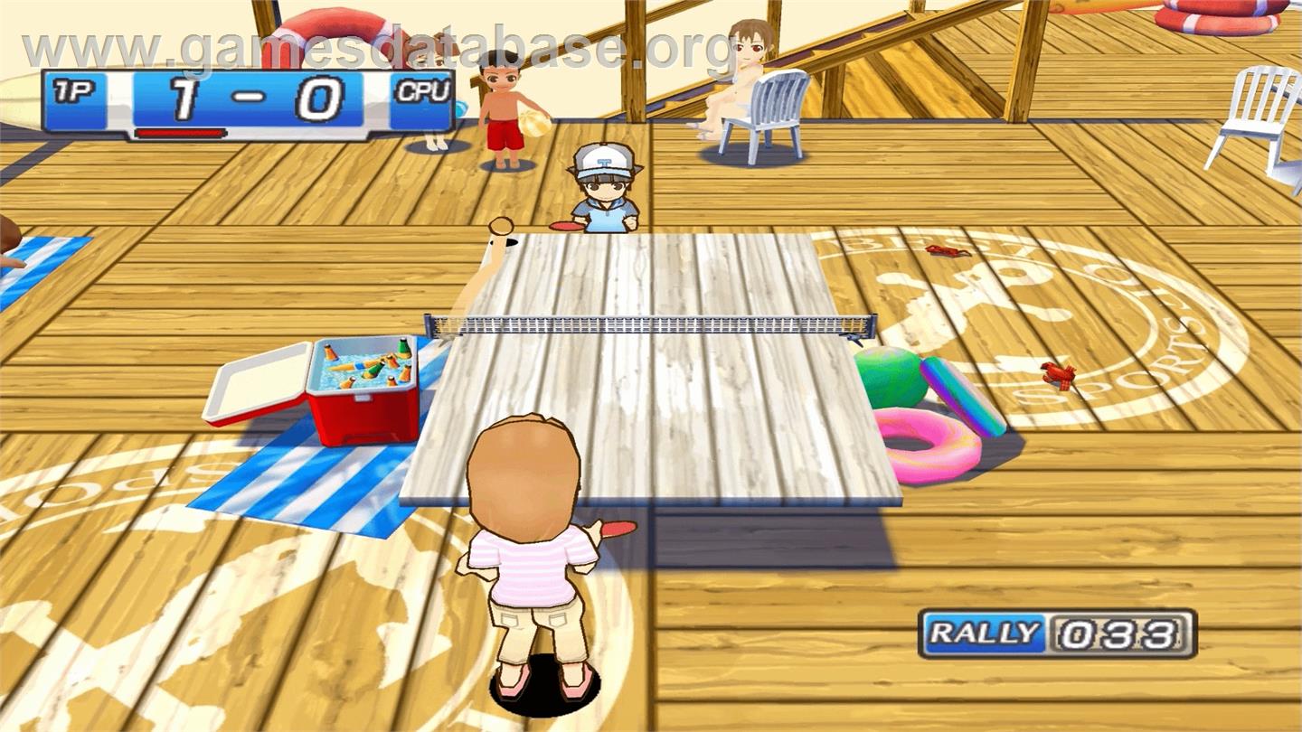Family Table Tennis - Nintendo WiiWare - Artwork - In Game