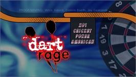 Title screen of Dart Rage on the Nintendo WiiWare.