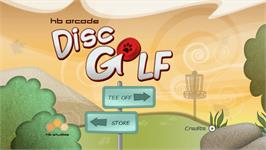Title screen of HB Arcade Disc Golf on the Nintendo WiiWare.