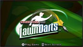 Title screen of Target Toss Pro - Lawn Darts on the Nintendo WiiWare.