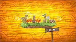 Title screen of Voodoo Dice on the Nintendo WiiWare.