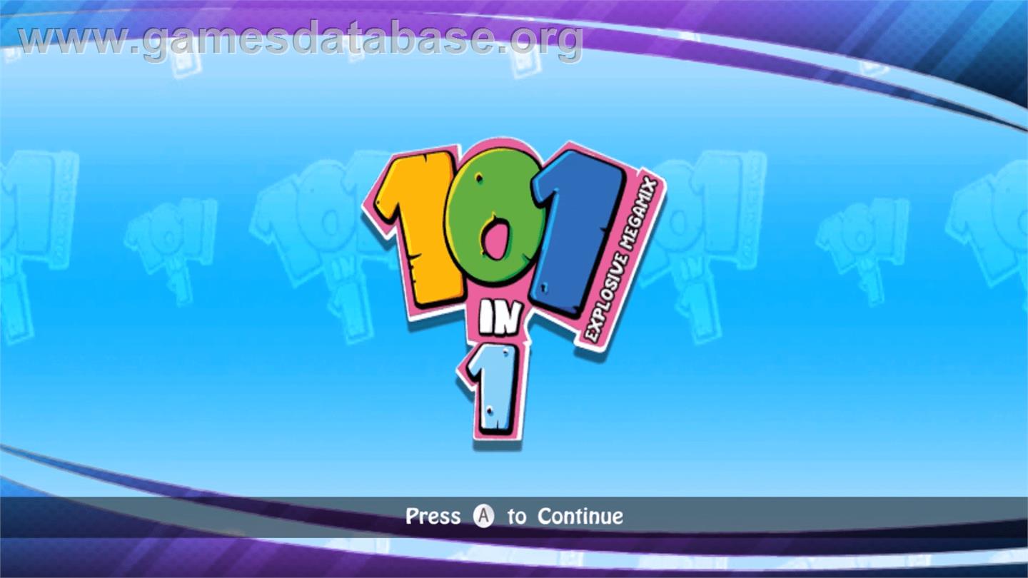 101-in-1 Explosive Megamix - Nintendo WiiWare - Artwork - Title Screen