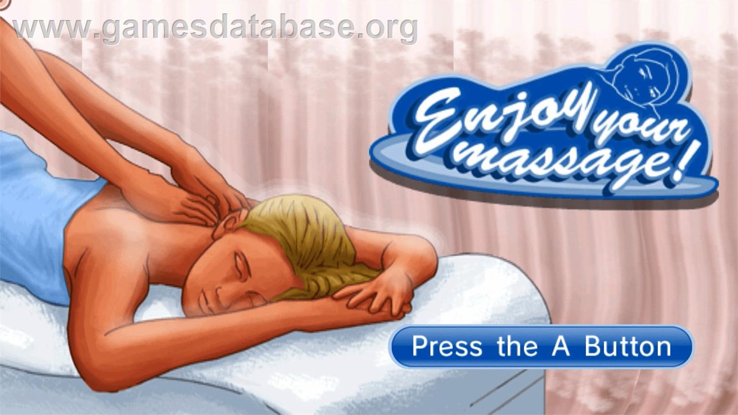 Enjoy your Massage! - Nintendo WiiWare - Artwork - Title Screen