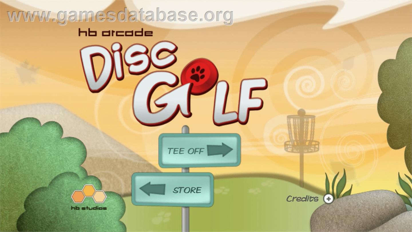 HB Arcade Disc Golf - Nintendo WiiWare - Artwork - Title Screen