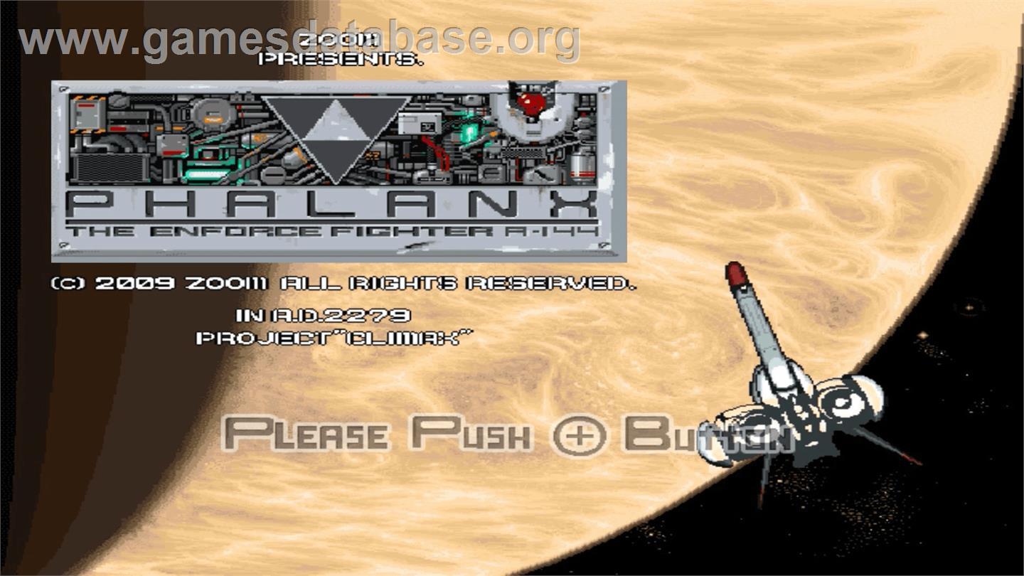 Phalanx - Nintendo WiiWare - Artwork - Title Screen