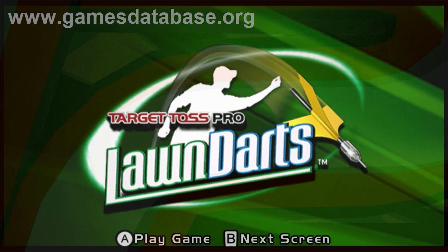 Target Toss Pro - Lawn Darts - Nintendo WiiWare - Artwork - Title Screen