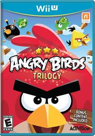 Box cover for Angry Birds Trilogy on the Nintendo Wii U.