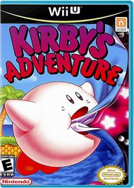 Box cover for Kirby's Adventure on the Nintendo Wii U.