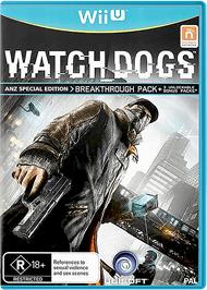 Box cover for Watch Dogs on the Nintendo Wii U.