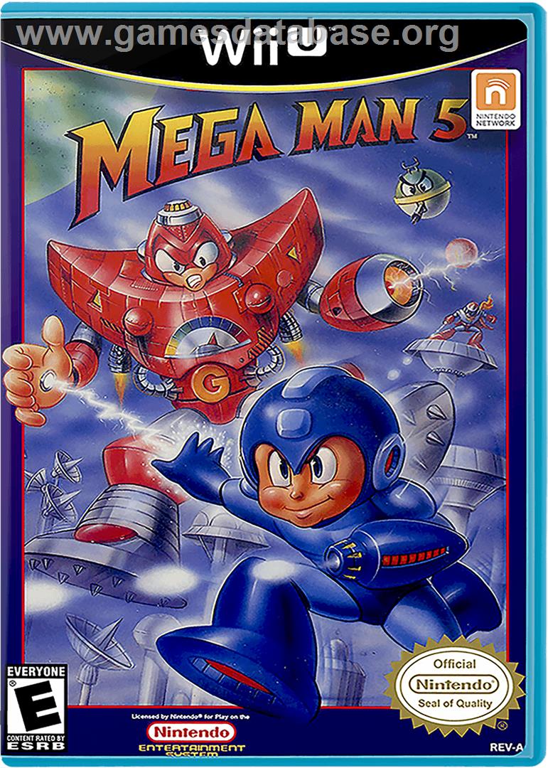 Mega Man 5 - Nintendo Wii U - Artwork - Box