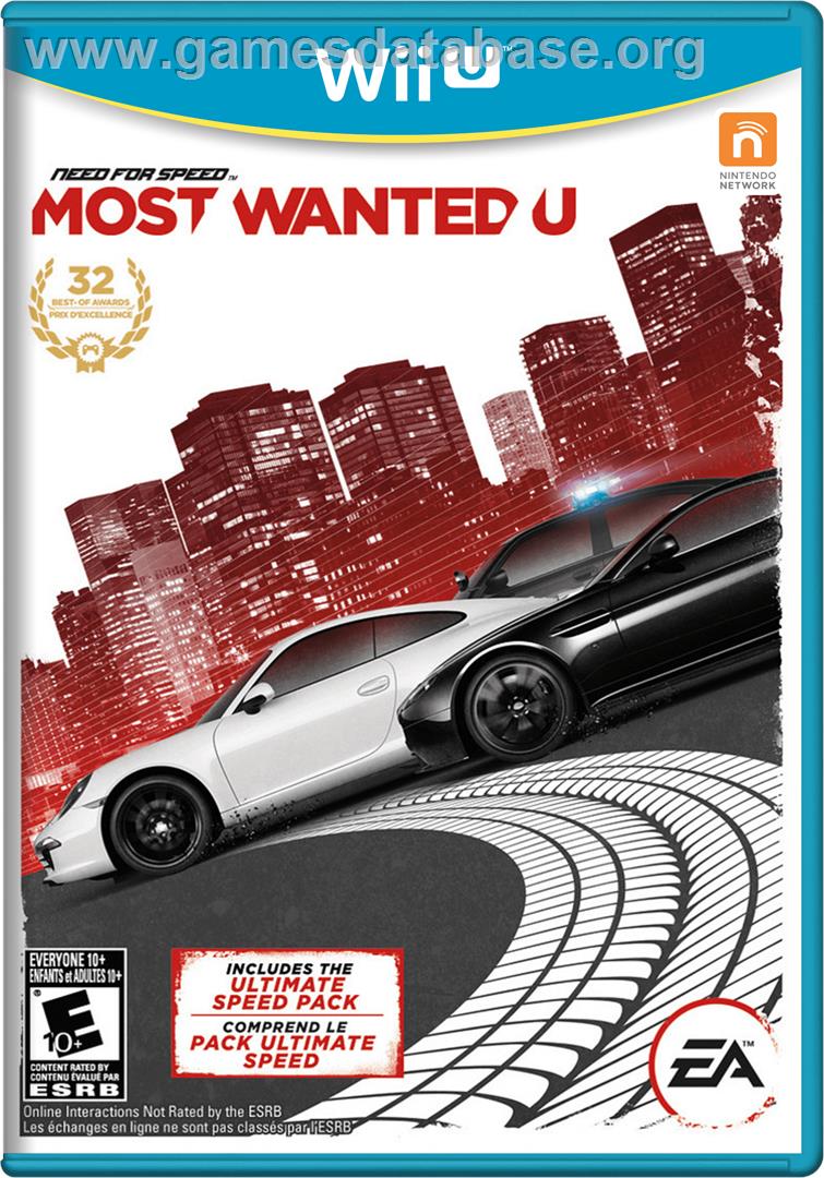 Need for Speed - Most Wanted U - Nintendo Wii U - Artwork - Box