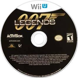 Artwork on the Disc for 007 Legends on the Nintendo Wii U.