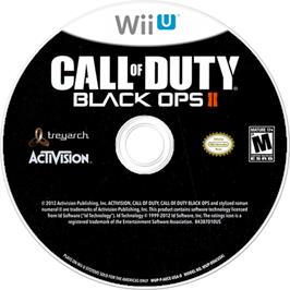 Artwork on the Disc for Call of Duty - Black Ops 2 on the Nintendo Wii U.