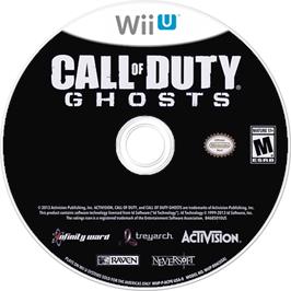Artwork on the Disc for Call of Duty - Ghosts on the Nintendo Wii U.