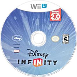 Artwork on the Disc for Disney Infinity 2.0 on the Nintendo Wii U.