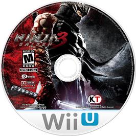 Artwork on the Disc for Ninja Gaiden 3 - Razor's Edge on the Nintendo Wii U.