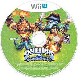 Artwork on the Disc for Skylanders Swap Force on the Nintendo Wii U.