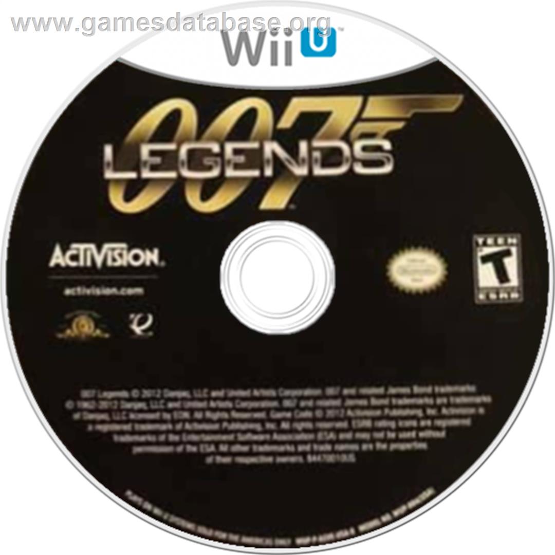 007 Legends - Nintendo Wii U - Artwork - Disc