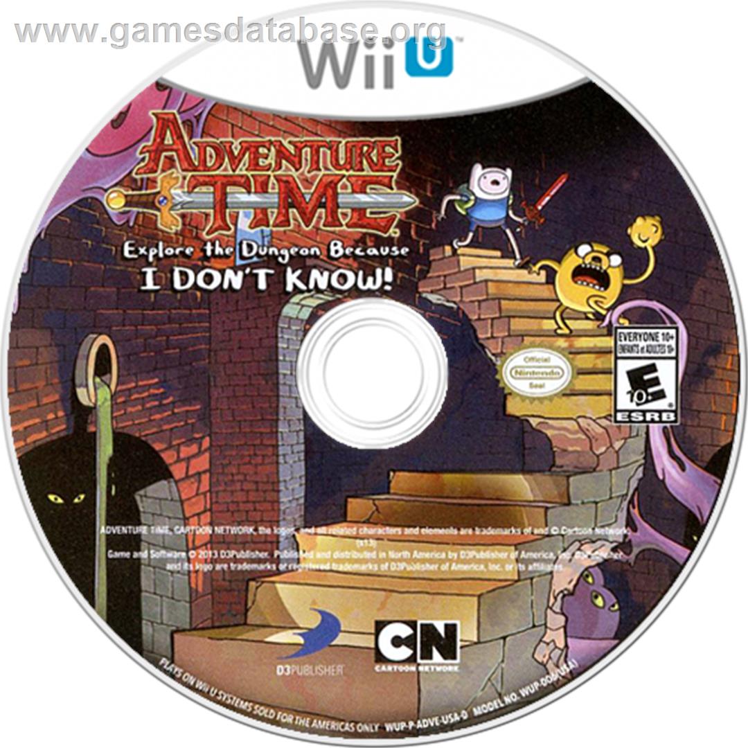Adventure Time - Explore the Dungeon Because I Don't Know! - Nintendo Wii U - Artwork - Disc