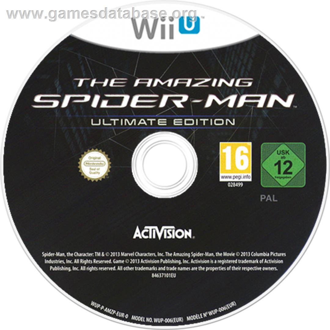 Amazing Spider-Man, The - Ultimate Edition - Nintendo Wii U - Artwork - Disc