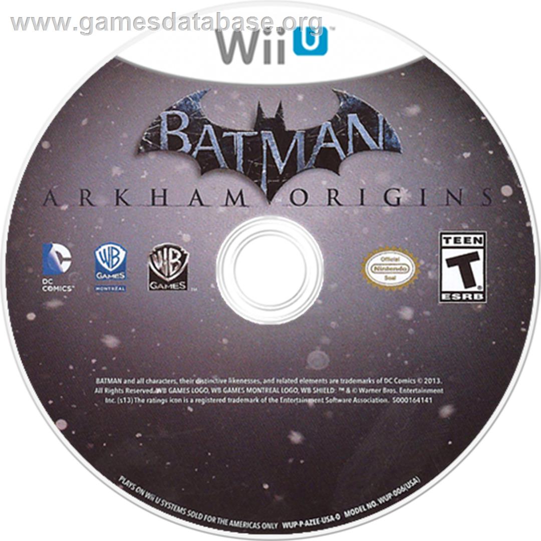 Batman - Arkham Origins - Nintendo Wii U - Artwork - Disc