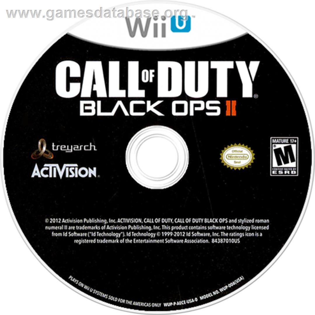Call of Duty - Black Ops II - Nintendo Wii U - Artwork - Disc